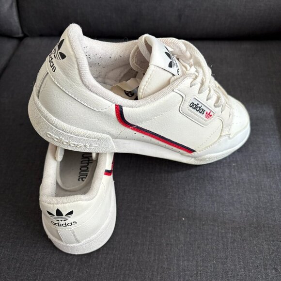 Adidas Ortholite Continental 80 'White Navy Scarlet' Sneakers, Size 7 - Picture 3 of 8